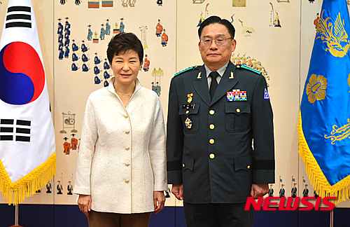 박근혜 대통령과 박찬주 대장