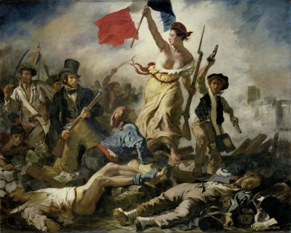 프랑스혁명을 그린 민중미술.
