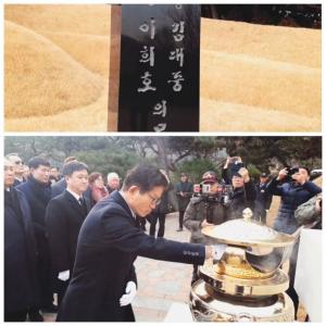 [JBC까]김문수 자유통일당 대표의 김대중 묘소 참배