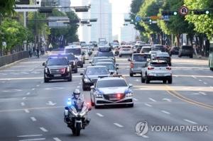 8분 걸린 尹대통령 서초-용산 출근길…일부 차량 통제